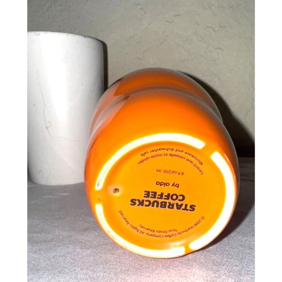 Starbucks Coffee Mug Set Of 3 - Fresh Roasted Logo 12oz Tall & Orange Tumbler - Picture 9 of 14